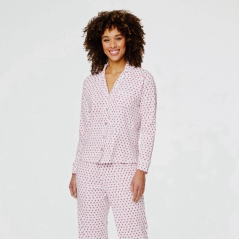 Roller Rabbit Hearts Long Sleeve Pajama Top Size Large